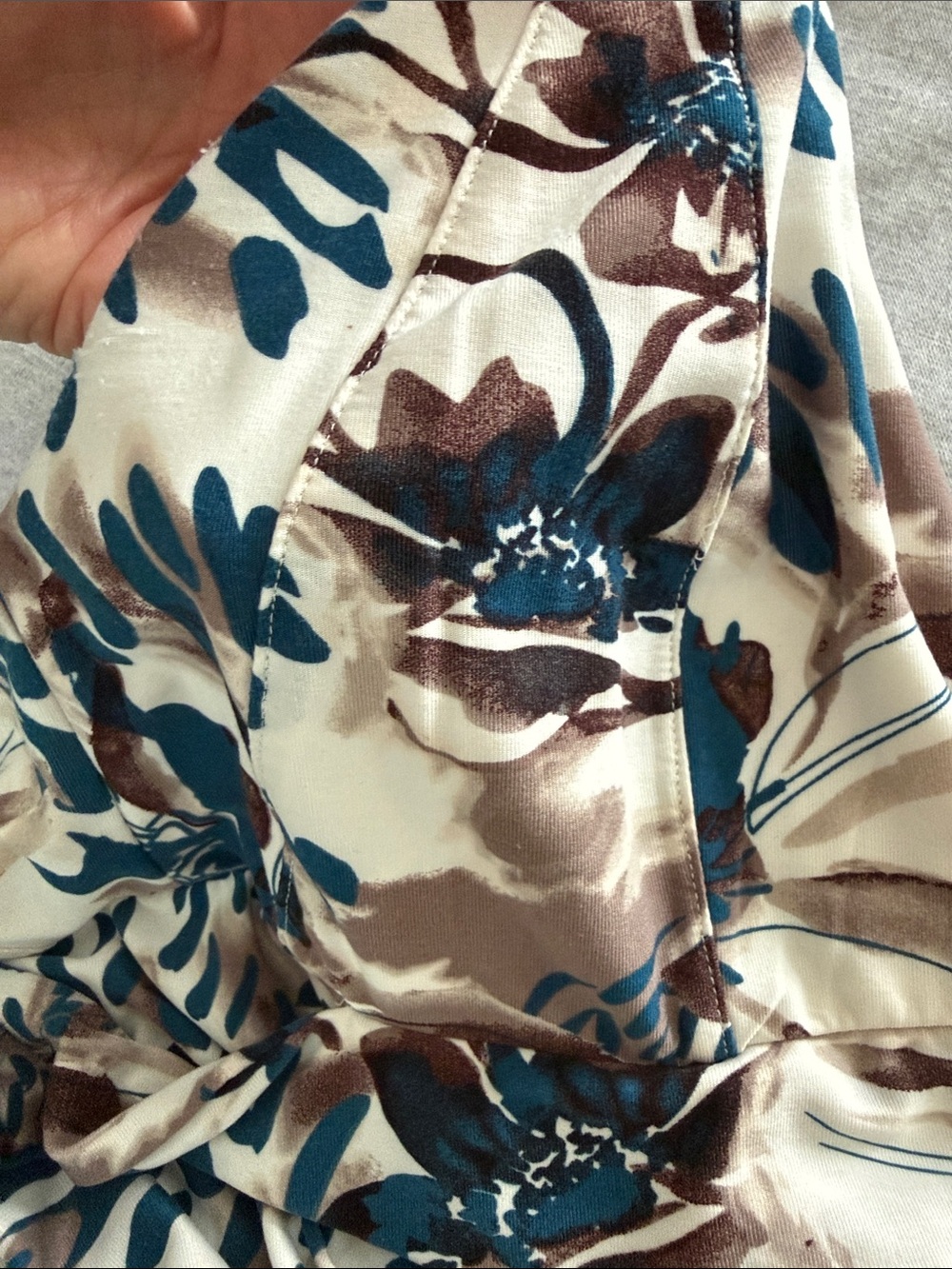 Soma Teal & Brown Floral Print Maxi Dress - Picture 10 of 12